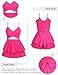 AGERWAY Rompers For Women Summer 2025 Women's Jumpsuit Sexy V Neck Mini Hot Pink Romper XS