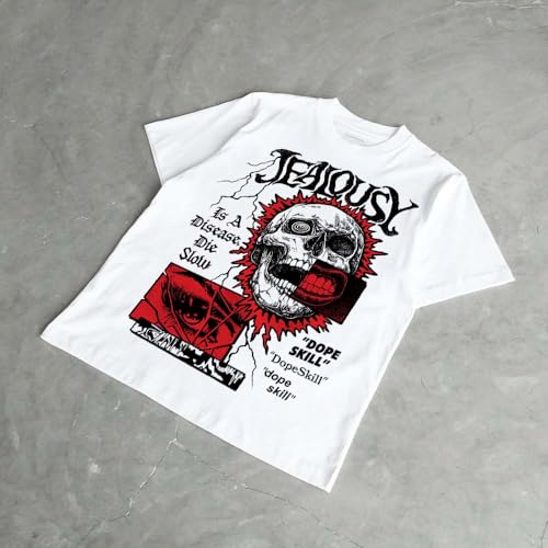 Image of DopeSkill Halloween Graphic Tee Streetwear Hip Hop Hypebeast Unisex T-Shirt Sneaker Colour Matching Shirts Spooky Graphic