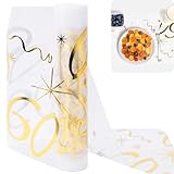 OSDUE 60th Birthday Table Runner, 28cmX10m Gold Thin Mesh Runner Roll, 60 Years Old Party Decorations, Table Cover for Birthday Anniversary Celebration Party - Image 9