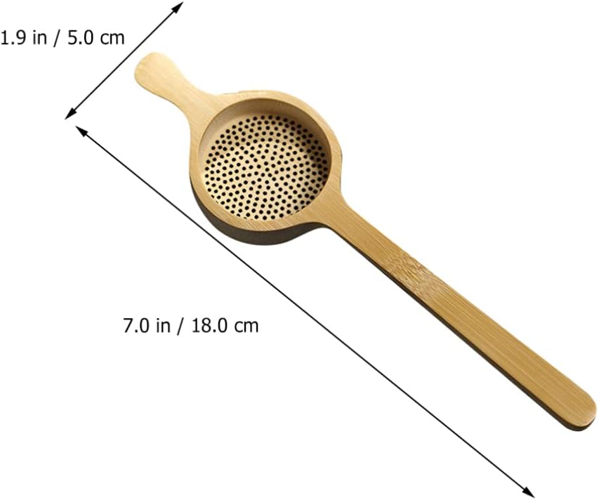 Tea Infuser, Tea Filter Tea Colander Infuser Natural Tea Strainer Fine Mesh Tea Infuser Loose Tea Infuser Mesh Tea Strainers Fu Tea Infuser Punch Tool Bamboo
