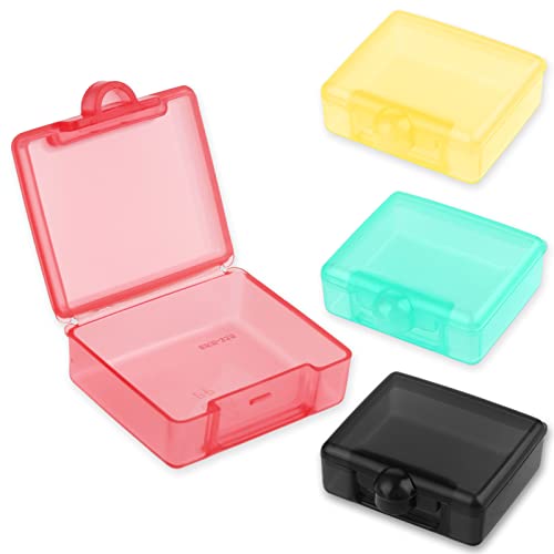 WLLHYF Lot de 4 petits piluliers de voyage - Boîte à pilules hebdomadaire pour médicaments - Conteneur de vitamines pour l'extérieur, les voyages, le camping