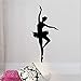 sticker Adesivo murale ballerina - Decalcomania da muro ballerino di danza classica - Decorazioni per ballerine - Decalcomania di danza per balletto silhouette ragazze per soggiorno 90x44 cm Adesivo