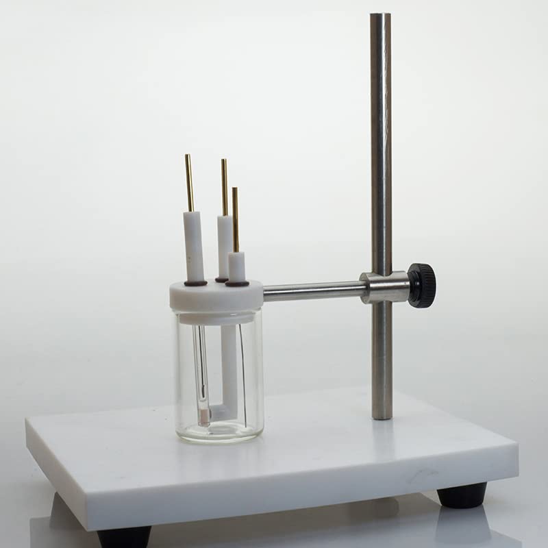 Zestaw ogniw elektrolitycznych z uchwytem na elektrody - 30 ml z 3 otworami na elektrody do wydajnej elektrolizy(50ml)