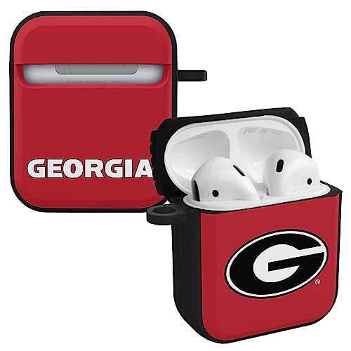 AFFINITY BANDS Georgia Bulldogs HDX Case Cover Compatible with Apple AirPods Gen 1 & 2 (Classic)