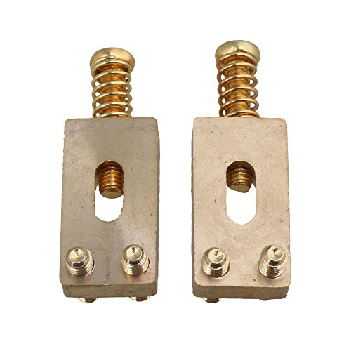 Bqlzr All-Brass Saddles String 30X10X6Mm Brass Gold Color Brass Saddle String Guitar Bridge With Wrench For Electric Guitar Pack Of 6 #TOP2
