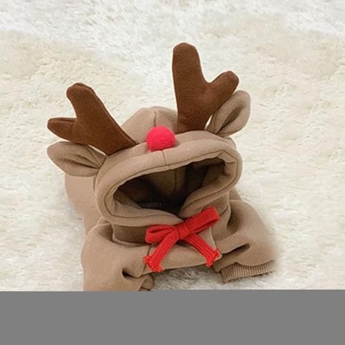 Lpoppcx Rentier Kostüm Für Hunde | Neuheit 3D Rentier Ohren,Weihnachtsoutfit für Hunde,für Geburtstagsfeier und Cosplay für Feiertage und Winter