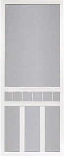 Waccamaw 32 in. Vinyl White Screen Door with Hardware