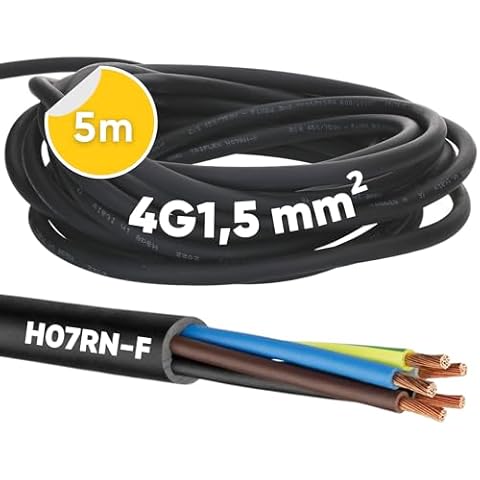 Kalitec 5m H07RN-F Rubber Cable for Outdoor Use Cover