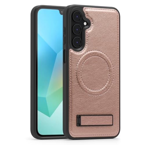 Image of Lunivop for Samsung Galaxy A16 5G Phone Case 6.7 inch PU Leather Rose Gold