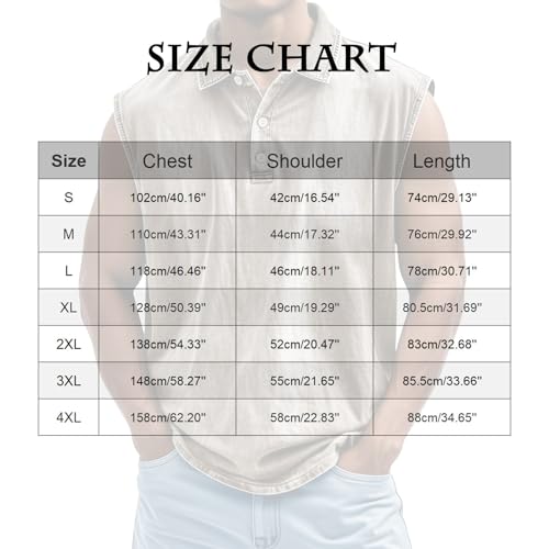Mens Vintage Polo Shirts Sleeveless Distressed Washed Western Tank Tops Big Tall Loose Fit Casual Summer Beach Tees2