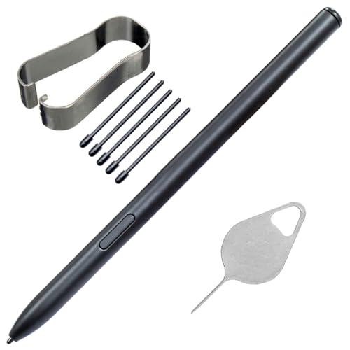 EMR - Lápiz capacitivo para notable 2 bolígrafos con borrador magnético de repuesto para Samsung Galaxy Tablet Note Book S Pen para tablet digital para dispositivos EMR con punta de bolígrafo (negro)