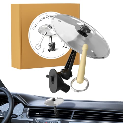 Car Cymbal Air Vent, Mini Car Crash Cymbal, Easy to Install Car Drum Accessory, Fits Most Vehicle...
