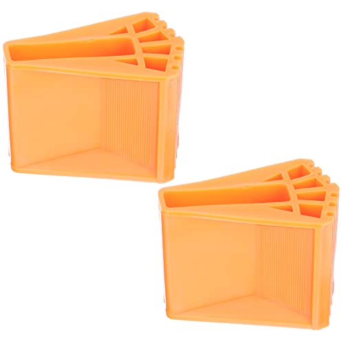 Uonlytech 4 Peças Escada Tapete Antiderrapante Escada Decorativa Acessórios Laranja Escada Telescópi