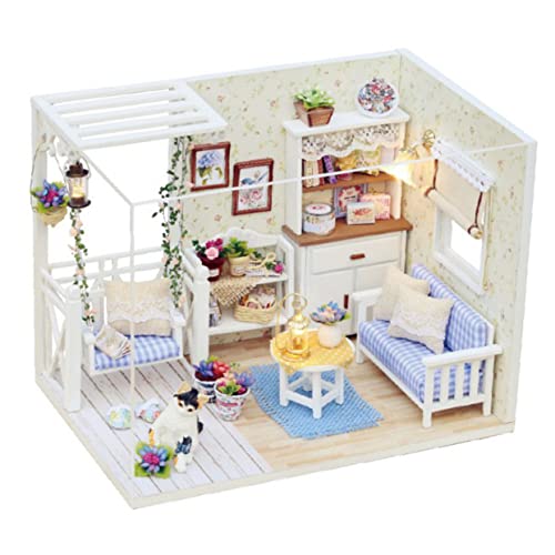 BESTonZON Wooden House Model Kit DIY House Building for Boys and Girls Christmas Birthday Valentine's Day Present Enhance Creativity