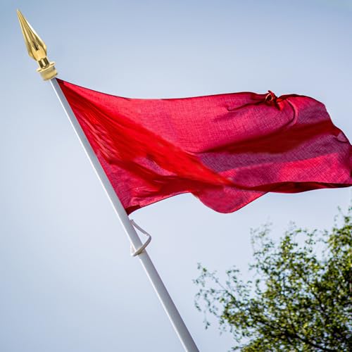 Poteau soudable pour mâts de drapeau avec décoration extérieure en PP