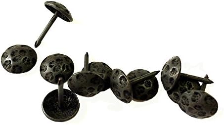 Clavos, Round, 7/16 Inch Diameter Head, (100 Pack) aged-pitted look, oil rubbed bronze finish