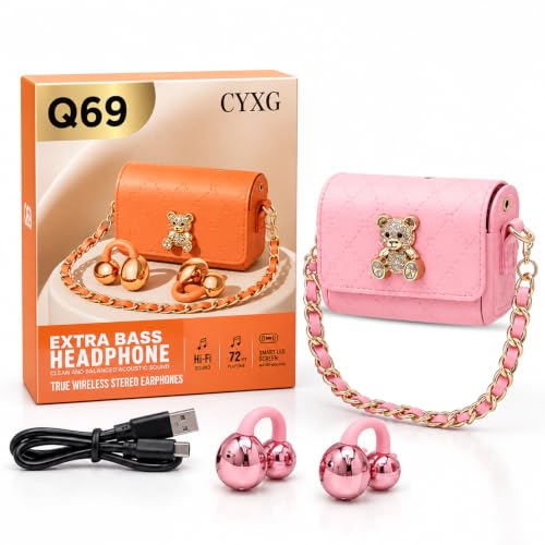 Image of Q69 True Wireless Stereo Earphones with Mini Bag (Orange)