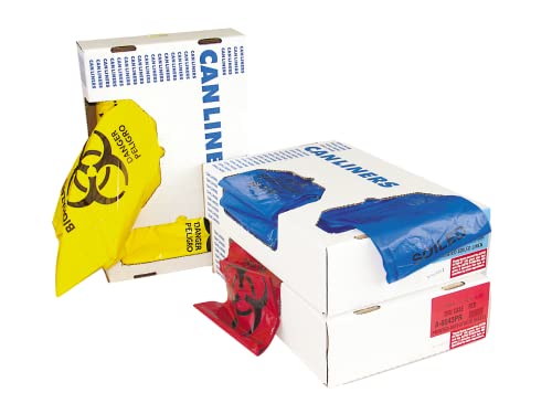 Image of Healthcare Liners by Heritage Bag, when Safety and Perfomance matter. 33 inchx39 inch, Red, 1.3Mil, 150, Healthcare Printed