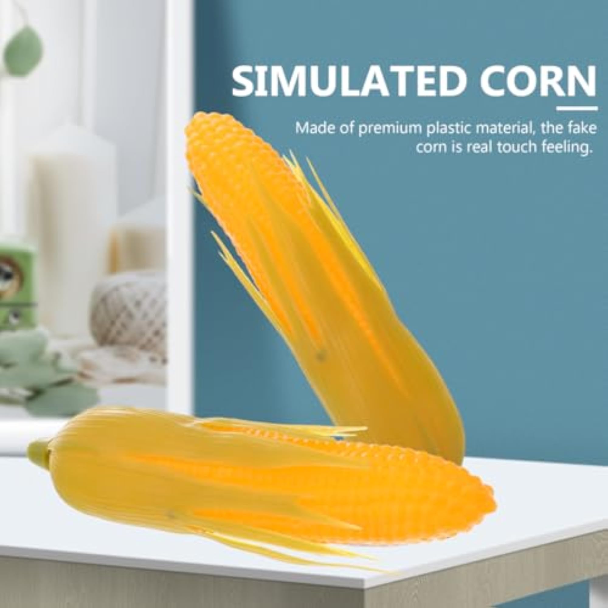 3pcs Simulation Corn Models, Artificial Vegetables