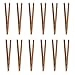 mohito 12 Piezas Pinza de Tostadas Pinzas Recta de Madera Bambú Pinzas Bambu Tostadas Pinza de Tostadas Pinzas Recta de Madera Bambú para Tostadas,Ensaladas,Barbacoas,Hornear,Freír,Pan,No Tóxico 18cm