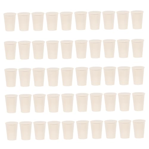 SOLUSTRE 50 Pcs Rubber Stoppers Sealing Plugs for Laboratory Use Test Tube Flask Bottle Tapered Lab Plug Liquid Stopper Cap