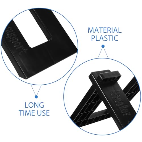 Soporte portátil negro de plástico pack de 2 para garaje 8