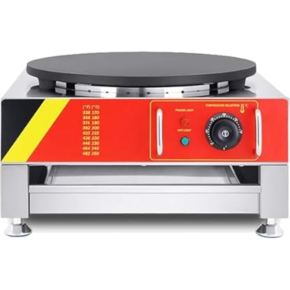 Pveanns Multifunktions-Pfannkuchenmaschine, 3000 W elektrischer Crêpes-Maker, kommerzielle Pfannkuchenmaschine mit Einstellbarer Temperatur für Snacks, Desserts, Küchensnack – Bild 8