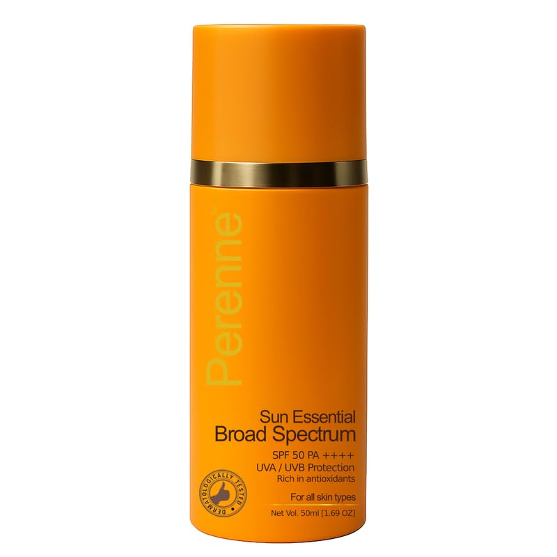 Broad Spectrum SPF 50 PA++++ Sunscreen Gel Cream | UVA & UVB Protection | Non-Sticky & Lightweight | Prevents Tanning & Premature Ageing | With Green Tea & Licorice | 50ml