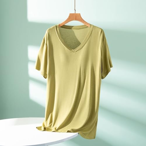 Sous-pull à enfiler pour femme : haut d'été léger à col V avec coques intégrées - 3