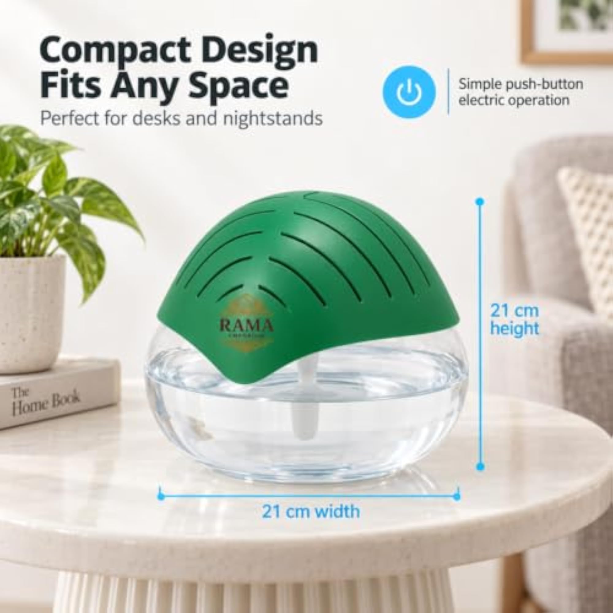 Portable 3-in-1 Air Purifier, Aroma Diffuser & Air Humidifier