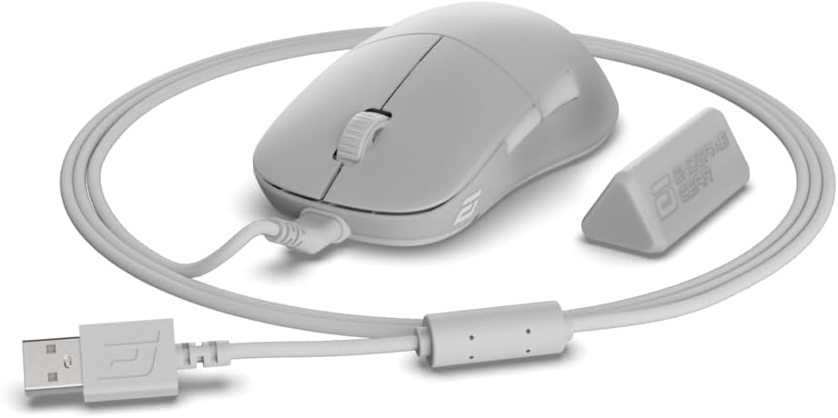 ENDGAME GEAR XM2w 4k v2 Wireless Gaming Mouse White Frost – 30K DPI Optical Sensor, 4000Hz Polling, Claw-Grip Design for Medium to Large Hands, Lightweight (63g)