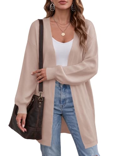 Image of Oversized Long Cardigan Sweaters for Women Cute Heart Fall Coats Outfits