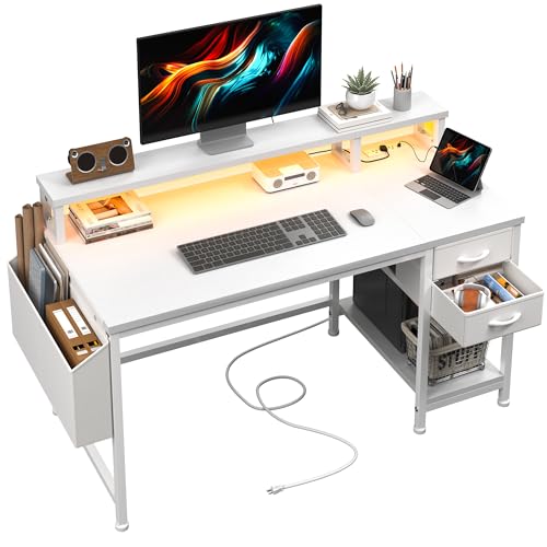 Image of DurayLoly 40 inch Small Gaming Desk with Remote Control RGB Light for Teen Gamer,10m Full-Color Strip with Wireless Remote,20 Dynamic & 20 Lighting Modes, Effortless Control to Level Up Your Gaming Vibe