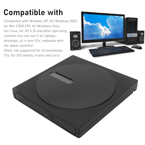 Lecteur DVD Externe USB C Plug and Play Transfert Données Rapide