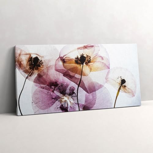 Tableau Fleurs de pavot sèches impression sur toile 100x50cm Wallfluent