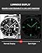 Imagen de MEGALITH Reloj Hombre Cronografo Acero: Plateado Relojes de Pulsera Analógico Cuarzo Luminoso Fecha