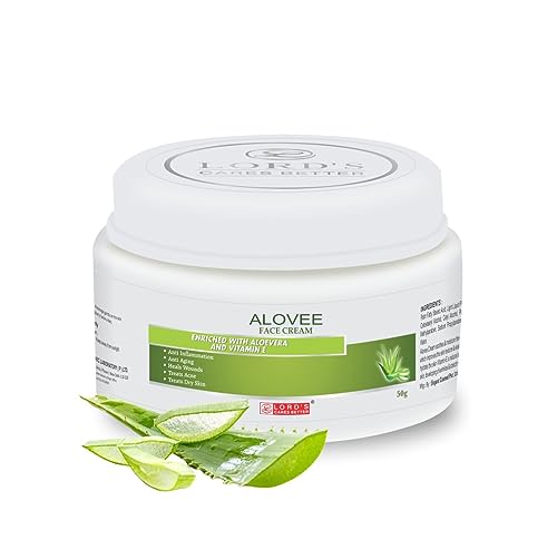 Lords Alovee Face Cream with Aloevera and Vitamin E for Dry Skin 50g