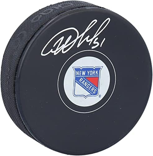 Igor Shesterkin New York Rangers Autographed Hockey Puck - Autogr...