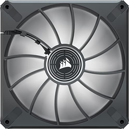 Image of Corsair ML140 LED Elite, 140mm Magnetic Levitation White LED Fan with AirGuide, Single Pack, Black