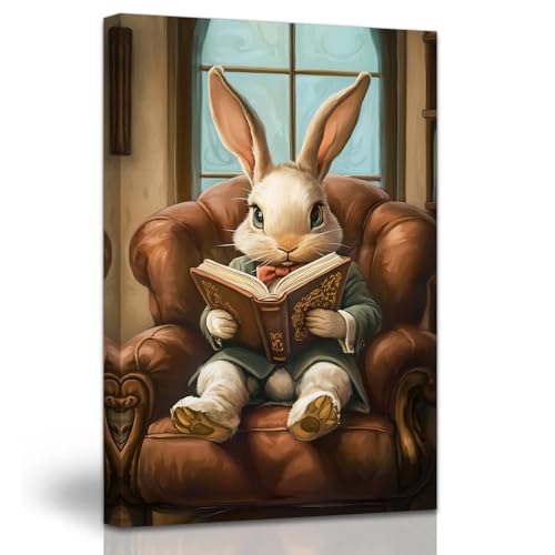 QLMDYJSW �o�j�[�L�����o�X�E�H�[���A�[�g �C�[�X�^�[�|�X�^�[ �\�t�@�̏�̖ʔ����E�T�M �Ǐ��{ �ʐ^ �ǂ̑��� ���킢������ �A�[�g���[�N ���g���G�� �Q���p �׋��p �t���[���t�� (�u���E��, (����45 cm x ��30 cm))