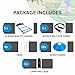 Advanta Sports Deluxe Edition Agility Ladder Training Set - Ladder w/Bag & 13 Disc Cones - Improve Speed & Strength Soccer, Football, Basketball, Fitness w/4 Steel Pegs, Workout Charts