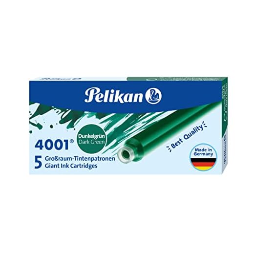 Pelikan GTP/5 - Cartucho tinta estilográfica, color verde oscuro