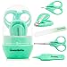 Baby Nail Clippers and Scissors Set | UpwardBaby 5-in-1 Newborn Infant Manicure Grooming Kit for Kids Toddlers | Premium Stainless Steel Toddler Clippers Scissors with Nose Tweezers and File Included