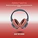 Krone Kalpasmos Replacement Earpads for Sony WH-H900N h.Ear on 2 & Sony MDR-100ABN Headphones, Sony Headphone Cushions Compatible with Sony 900N, Sony WH H900N earpads with Soft Foam Leather,Light Red