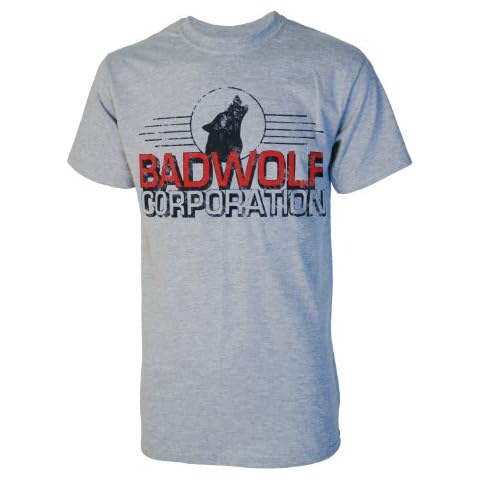 Nostalgic Clothing Movie TV Badwolf Corporation Mens Grey Dr Who T Shirt Small Cover