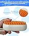 Luxelle Cat Steam Brush for Shedding – 4 in 1 Orange Pet Grooming Brush with Spray, Hair Removal, Massage & Cleaning – Anti-Static Defur Comb for Long & Short Haired Cats and Dogs