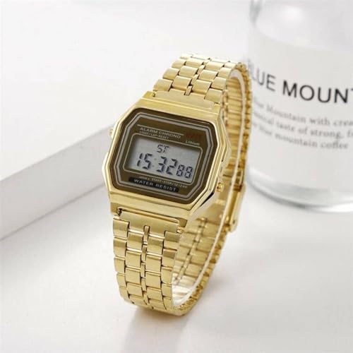 Image of Acnos Brand Digital 4 Colours Vintage Square Dial Unisex WR70ist Watch for Men Women Pack of 1 (WR70)