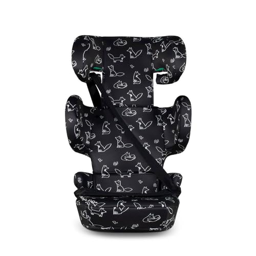 Cosatto Ninja i-Go Foldable ISOFIX Car Seat | Portable Travel Car Booster Seat | 4-12 Years | Side Impact Protection Bag 12 Headrest Positions Ultra-Compact & Lightweight | Group 2/3 (Foxed)