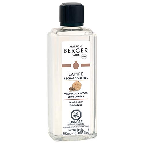 Maison Berger - Virginia Cedarwood - Lampe Berger Fragrance Refill For Home Fragrance Oil Diffuser - 16.9 Fluid Ounces - 500 Milliliters #TOP10