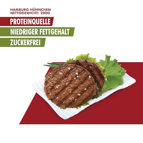 Keto Protein Bestdiet - Hähnchen-Burger mit hohem Proteingehalt - Packung mit 6 Einheiten (3 Schachteln) à 200g - Bestdiet